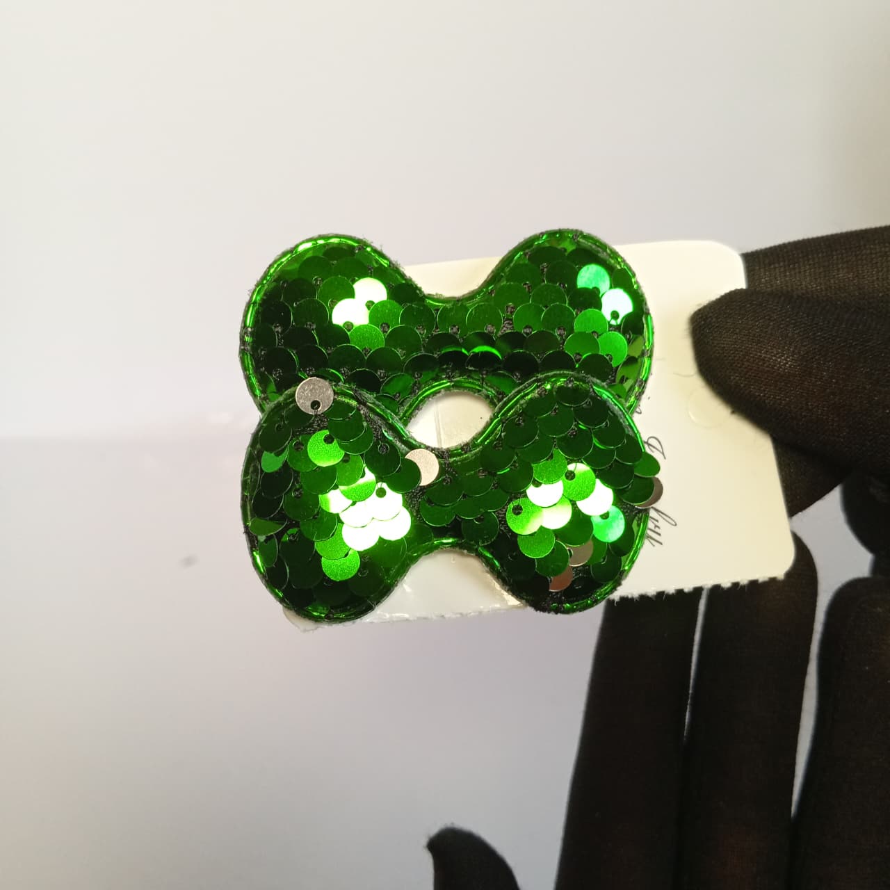 Green Sequin Bow Hair Clips for Girls – Sparkly Hair Accessories | 14 August Pakistan Independence Day Hair Bows