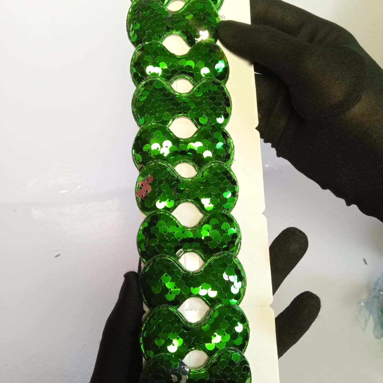 Green Sequin Bow Hair Clips for Girls – Sparkly Hair Accessories | 14 August Pakistan Independence Day Hair Bows