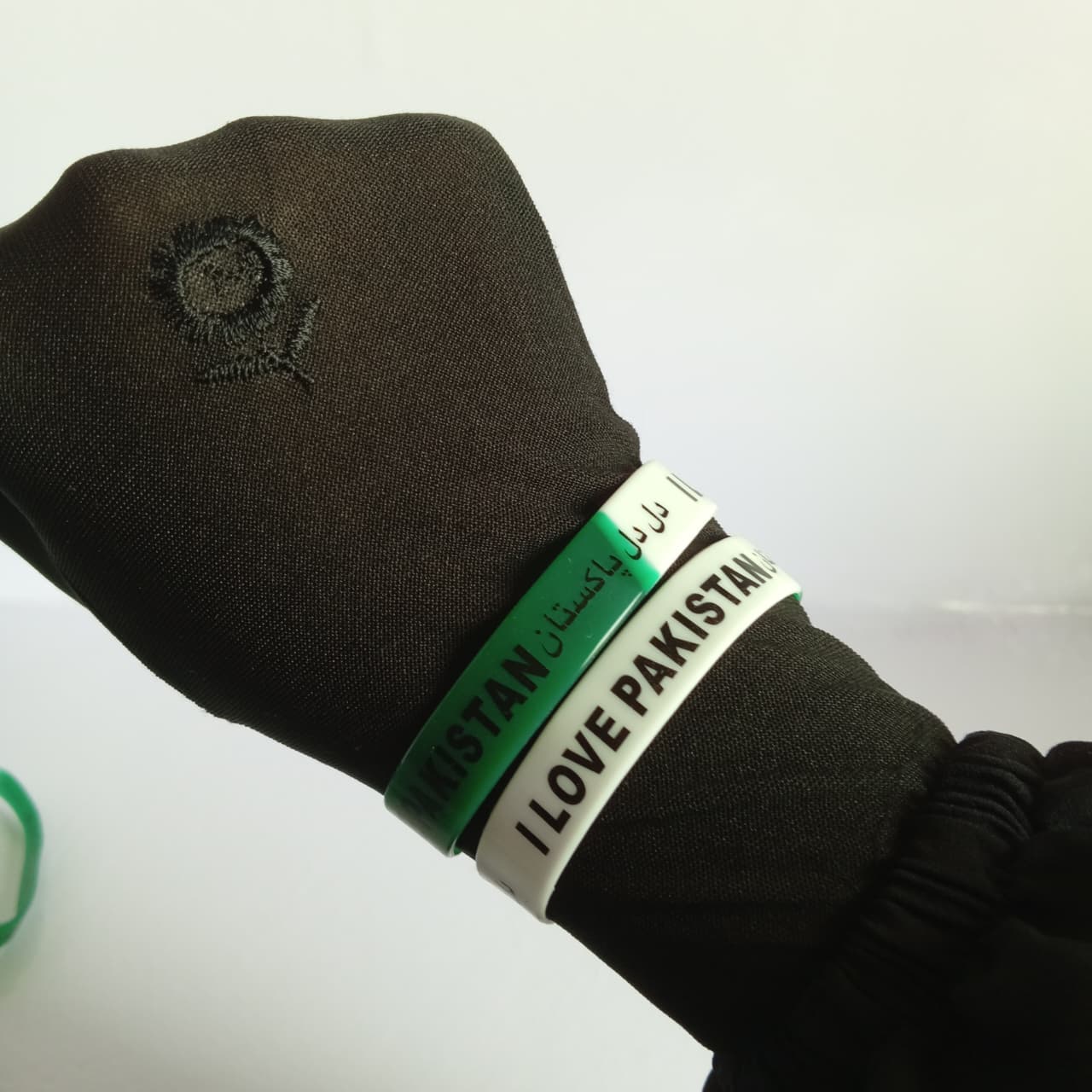 Pakistan Independence Day Silicone Wristbands – I Love Pakistan Green & White Bracelets | 14 August Pakistan Day Bands for Men, Women & Kids
