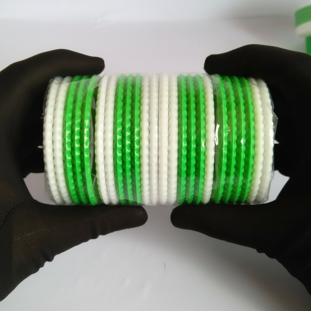 Pakistan Independence Day Green & White Bangles Set – 2.5 Inch (Sawa Do Size) | 14 August Bangles for Women & Teens