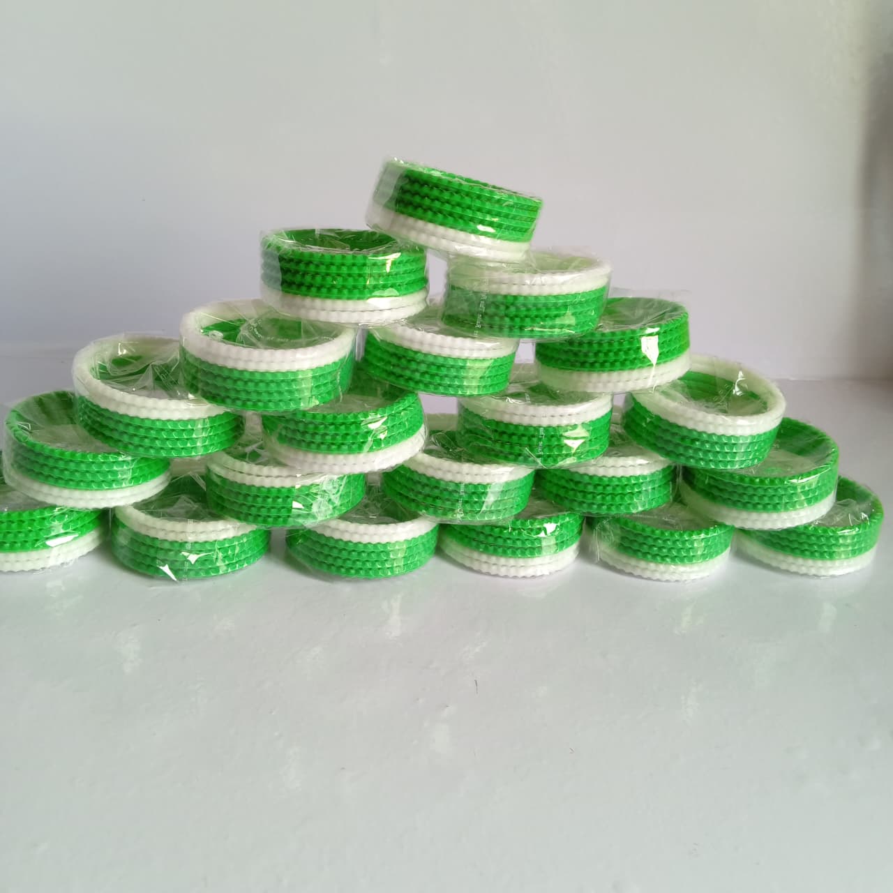 Pakistan Independence Day Green & White Bangles Set – 2.5 Inch (Sawa Do Size) | 14 August Bangles for Women & Teens