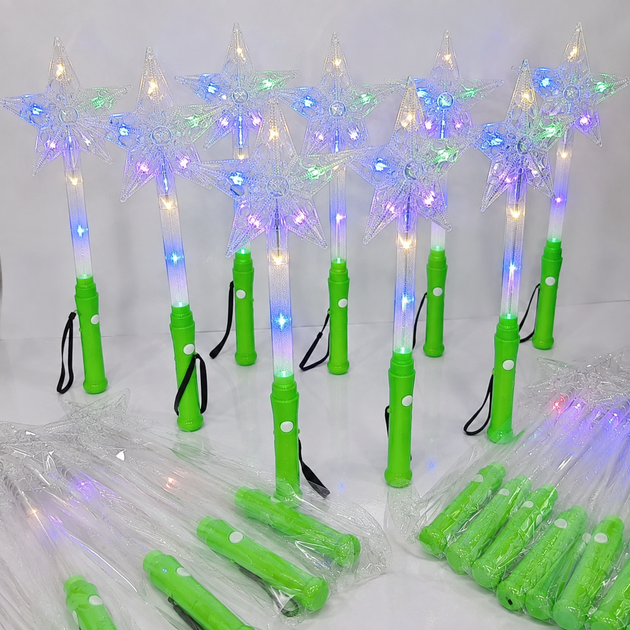 LED Star Light Wand | Flashing Magic Wand Toy | 14 August Independence Day Light Wand for Kids